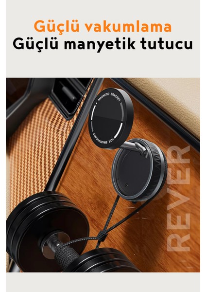 Araç Içi Telefon Tutucu Vakumlu Telefon Tutacağı 360° Dönebilen Manyetik Araba Telefon Tutucu