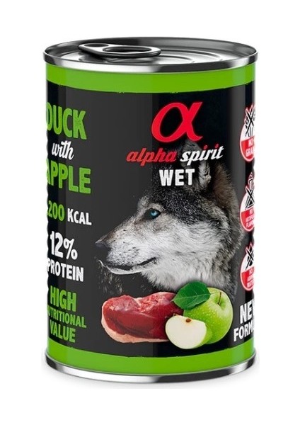 Ördek Etli Ile Elmalı Yetişkin Köpek Konservesi 400 gr