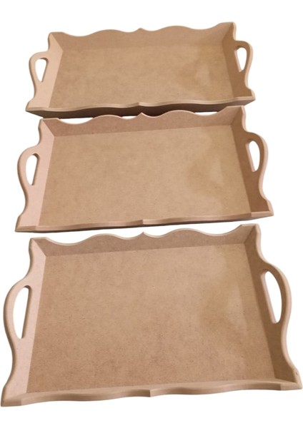 Mdf 3'lü Dekoratif Tepsi Seti fiyatları