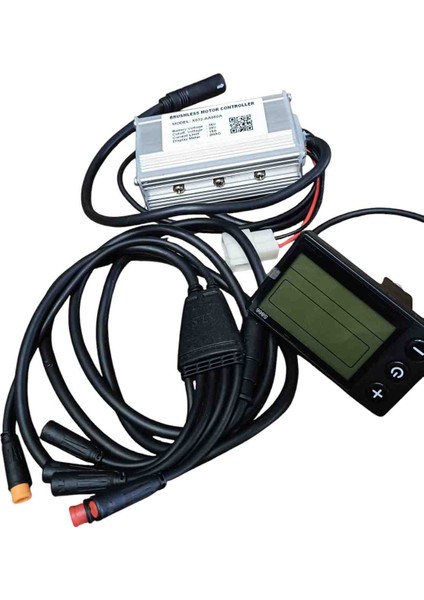 Elektrikli Bisiklet Beyin 36V 16A Brushless Motor Sürücü + LCD 998S Ekran Takımı – Su Geçirmez Konnektörlü