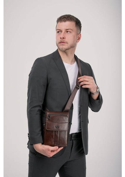 31618 Hakiki Deri Askılı Çanta