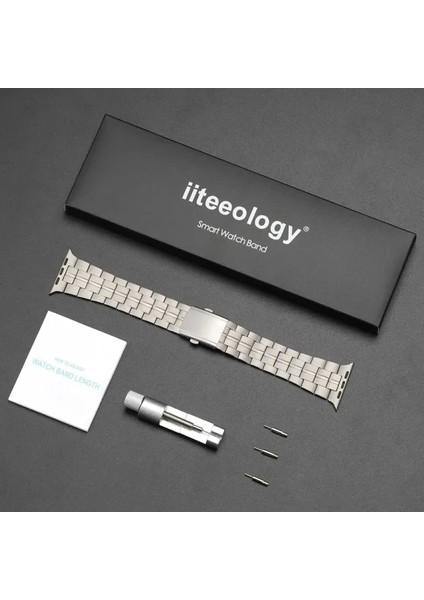 Apple Watch Ultra 2 Band 49MM ile Uyumludur Natural Titanium