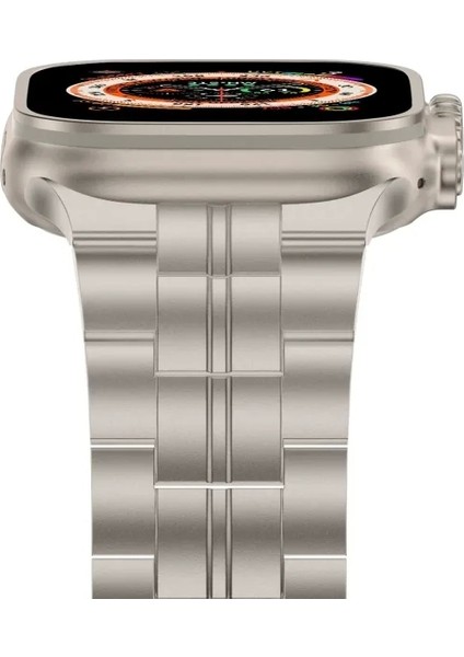 Apple Watch Ultra 2 Band 49MM ile Uyumludur Natural Titanium