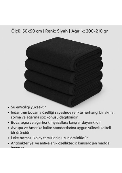 Boya Tutmayan Mikrofiber Kuaför Havlusu