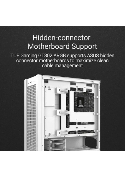 Tuf Gaming GT502 Beyaz Atx Mid-Tower Bilgisayar Kasası