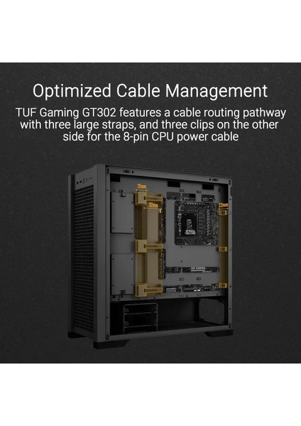 Tuf Gaming GT502 Beyaz Atx Mid-Tower Bilgisayar Kasası