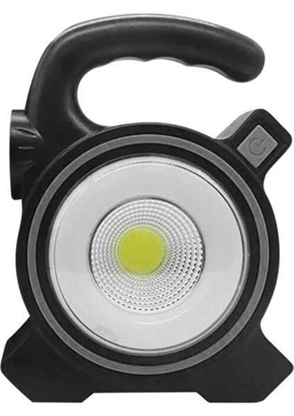 Powermaster JY-819A Cob ve Angel Led’li 3 Modlu Solar USB Şarjlı Çalışma Lambası El Feneri Işıldak Kamp Lambası LED