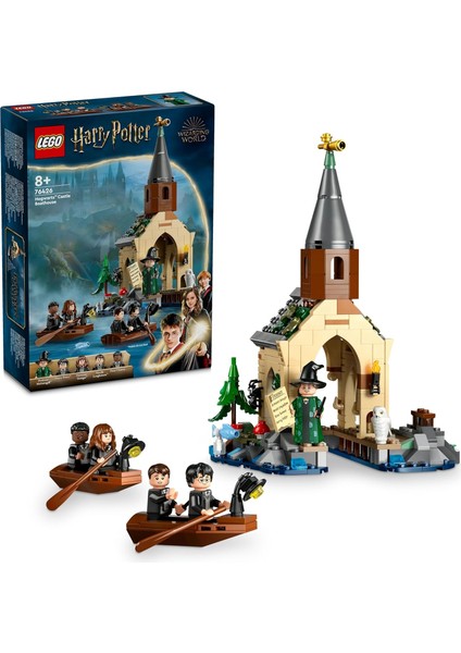 Harry Potter Hogwarts Şatosu Kayıkhanesi 76426 - 8 Yaş ve Harry Potter Hayranları Kız ve Erkek Çocukları Için 7 Minifigür Içeren Yaratıcı Oyuncak Yapım Seti, Doğum Günü Hediyesi Fikri (350 Parça)
