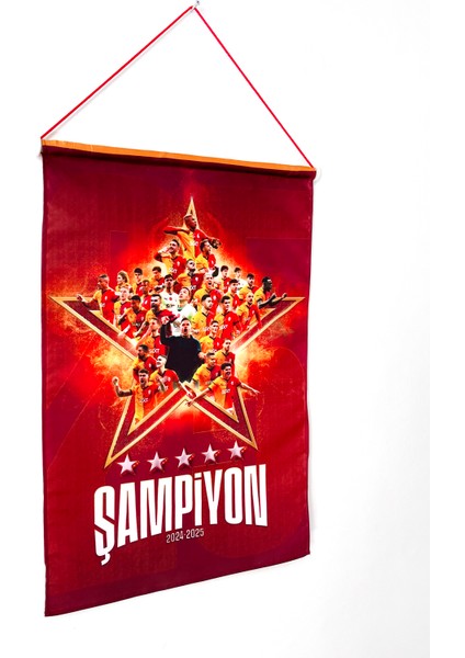 Saten Kumaş Poster (50X70 Cm) Şampiyon Galatasaray Temalı fırsatları