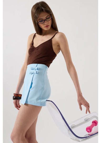 Fiyonk Detay Mini Etek