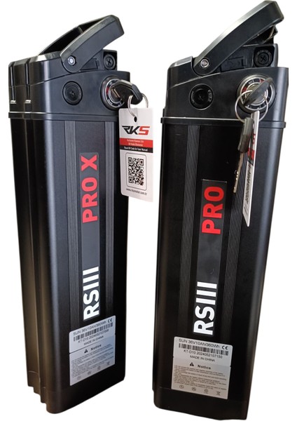 Rsııı 36V 10AH Elektrikli Bisiklet Bataryası – Anahtarlı – Li-Ion – 360WH (Pro/pro x Uyumlu)