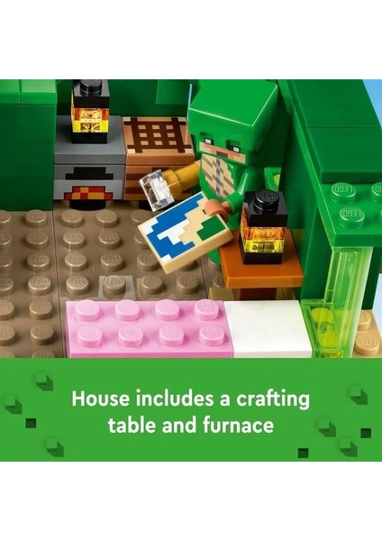 Minecraft Kaplumbağa Sahil Evi Inşaat Oyuncağı Multicolor