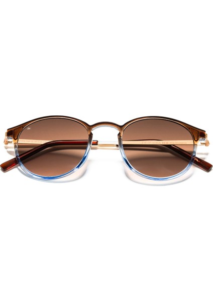 SİTRİN-2362 C12 Kahverengi/mavi Unisex Güneş Gözlüğü