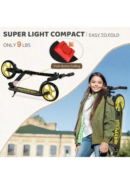 Kick Scooter 6 Yaş ve Üzeri Sarı fiyatları