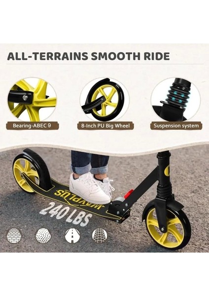 Kick Scooter 6 Yaş ve Üzeri Sarı fırsatları