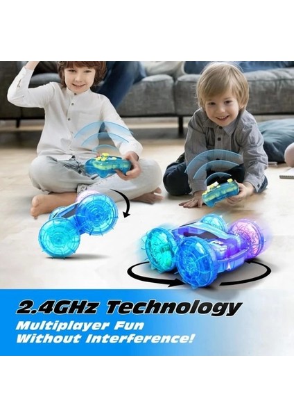 Amfibi Uzaktan Kumandalı Araba Teknesi Remote Control Light Blue