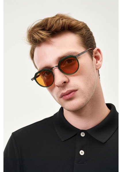 EOH4008 C4 Yeşil/kahverengi Unisex Güneş Gözlüğü