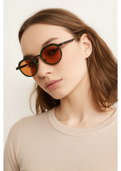 EOH4008 C4 Yeşil/kahverengi Unisex Güneş Gözlüğü