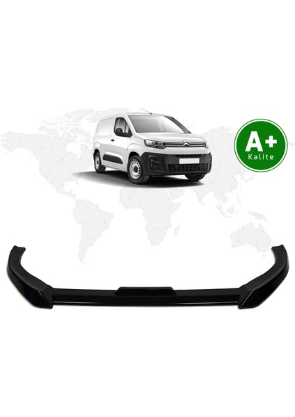 Citroen Berlingo Panelvan Ön Lip Parlak Siyah 2019 Model ve Sonrası