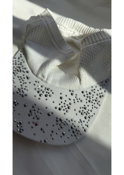 Taşlı Visor Şapka