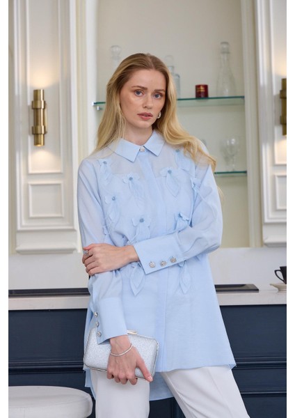 Kuş Tüylü Ipek Cupra Gömlek modelleri