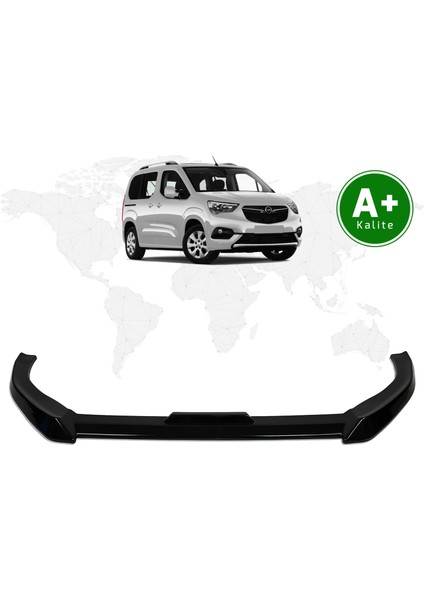 Opel Combo Ön Lip Parlak Siyah 2019 Model ve Sonrası