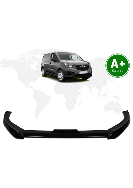 Opel Combo Panelvan Ön Lip Parlak Siyah 2019 Model ve Sonrası