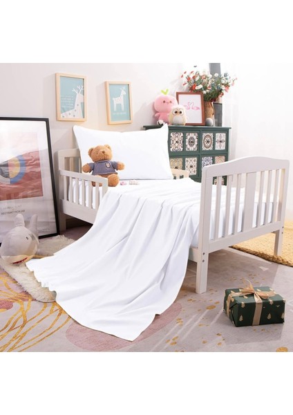 Düz Beyaz Bebek Çarşafı | 120X180 cm | Dört Kenar Dikim | %90 Pamuk fiyatları