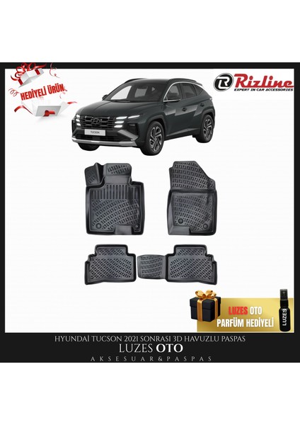 Hyundai Tucson 3D Havuzlu Paspas 2021 Model Uyumlu