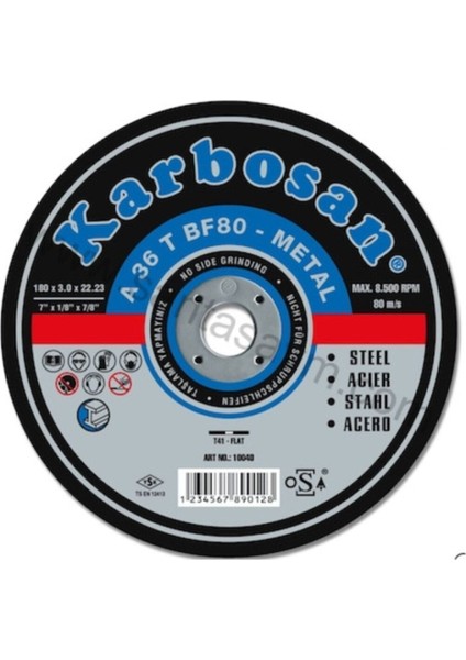 Nk Metal Kesme 180X3.0X22