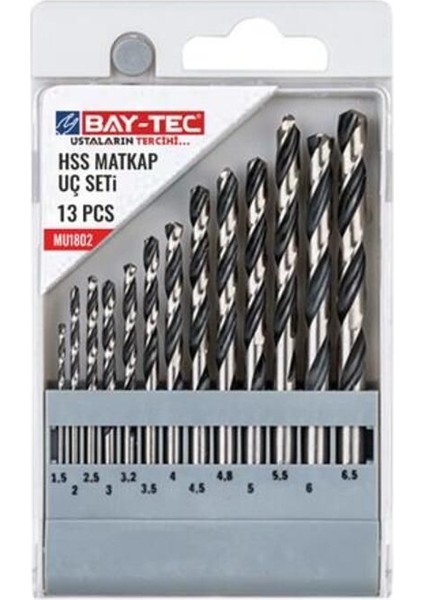 Hss Uç Seti 13 Parça Matkap Ucu MU1802