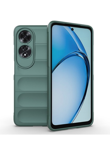 Oppo A60 Kılıf Esnek Tpu Oyuklu Arka Yüzey Tasarımlı Etnik Silikon Kapak