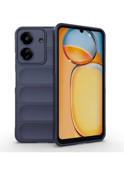 Xiaomi Redmi 13C Kılıf Esnek Tpu Oyuklu Arka Yüzey Tasarımlı Etnik Silikon Kapak