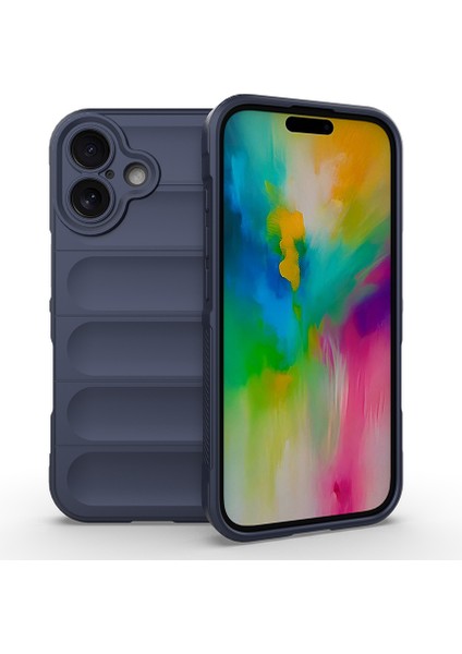 Apple iPhone 16 Kılıf Esnek Tpu Oyuklu Arka Yüzey Tasarımlı Etnik Silikon Kapak