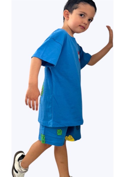 Erkek Çocuk LEGO Baskılı Şortlu Alt Üst Takım