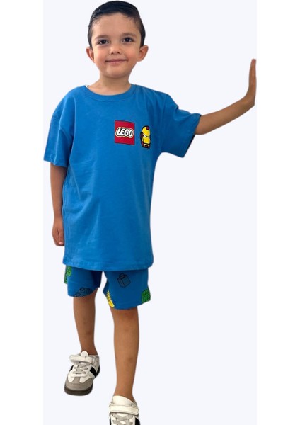 Erkek Çocuk LEGO Baskılı Şortlu Alt Üst Takım fiyatları