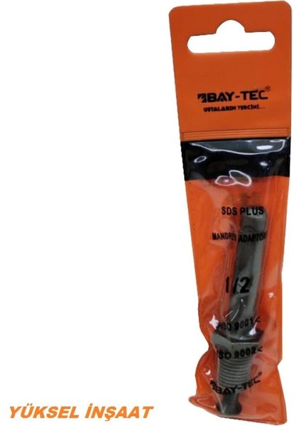 Bay-Tec Sds Plus Mandren Adaptörü 1/2 Üstün Sağlamlık Yüksek Kalite 2 Adet
