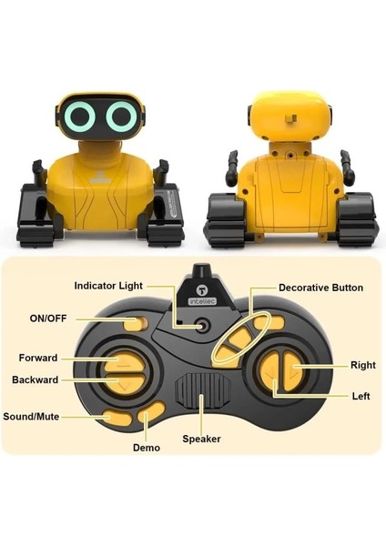 Uzaktan Kumandalı Robot Oyuncak Yellow
