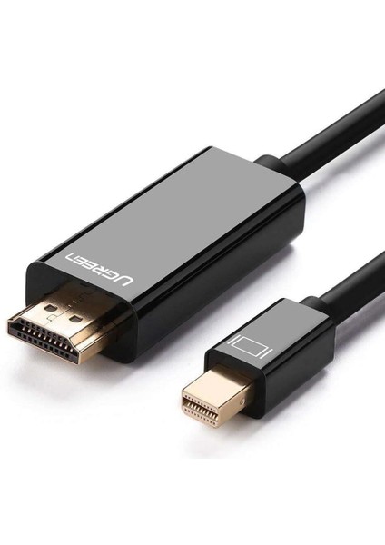 4K Mini Displayport HDMI Dönüştürücü Kablo, 3 Metre, Siyah