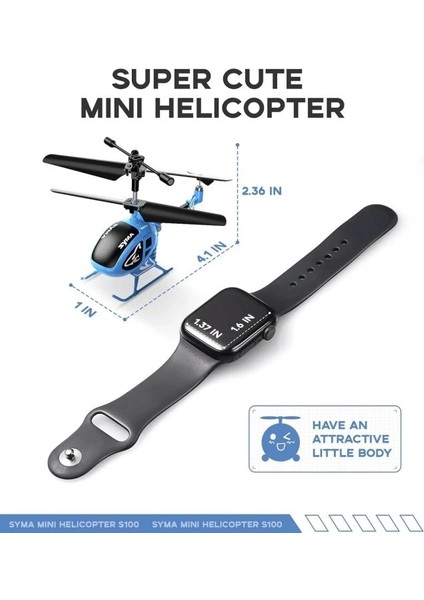 S100 Uzaktan Kumandalı Mini Helikopter Blue