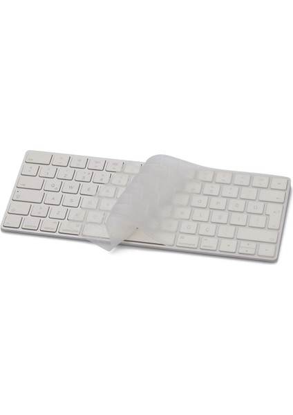 Apple Magic Keyboard-2 Klavye Koruyucu Türkçe Q Baskı A1644 Modeli ile Uyumlu Şeffaf