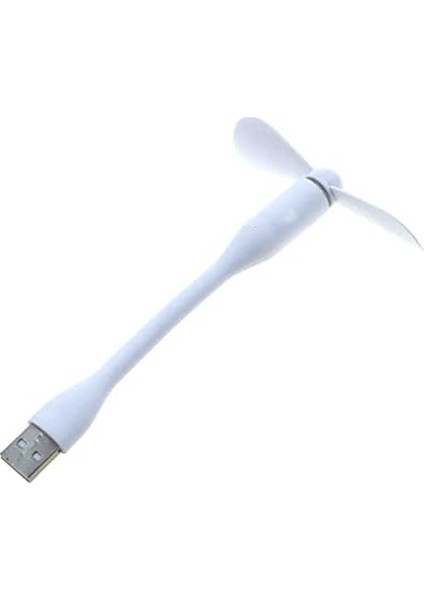 Sun USB Mini Fan, Sessiz Esnek Mini Fan Taşınabilir USB Mini Soğutma Fanı Soğutucu, Sessiz Seyahat Fanı (Beyaz)