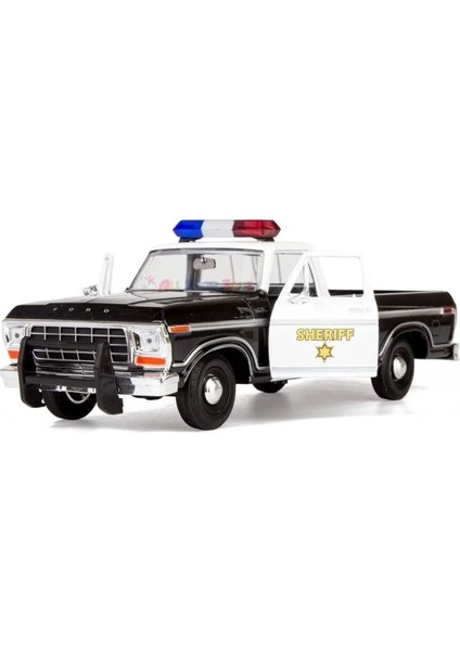 Motor Max 1:24 1979 Ford F-150 Custom Polis Arabası Sheriff