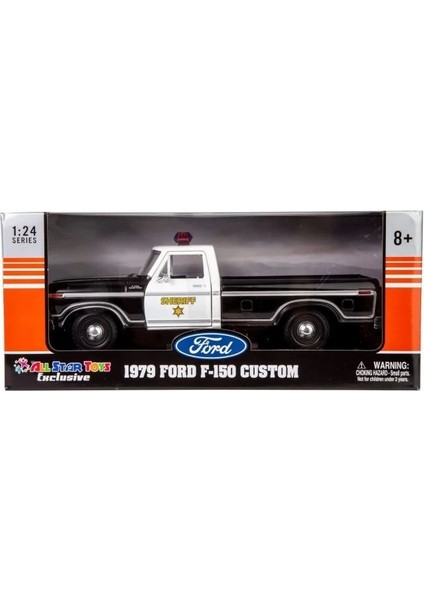 Motor Max 1:24 1979 Ford F-150 Custom Polis Arabası Sheriff