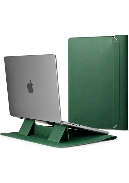 14'' MacBook & Notebook Laptop Taşıma Çantası Valentinus S Sleeve Jeju Green - AFA06423