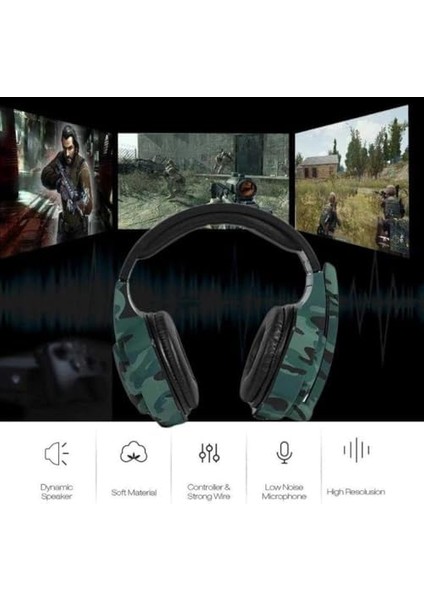 A3 Süper Bass Streo Oyun Oyuncu Kulaklığı Bilgisayar Notebook Laptop Tablet Cep Telefonu Full Uyumlu Aaa+ Kalite Kampanya -