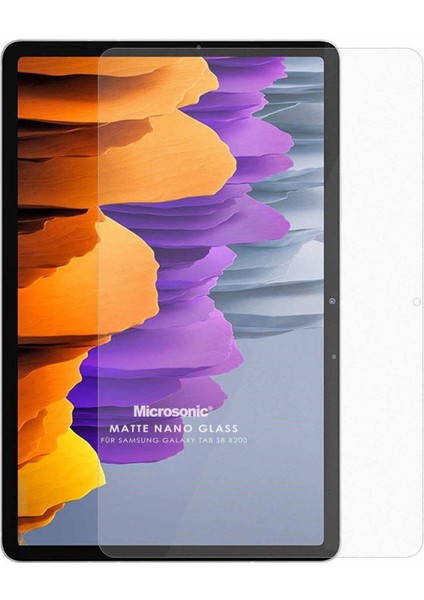 Samsung Galaxy Tab S9 X710 Matte Nano Glass Cam Ekran Koruyucu [galaxy Tab S9 X710 ile Uyumlu Kılıf - Şeffaf]