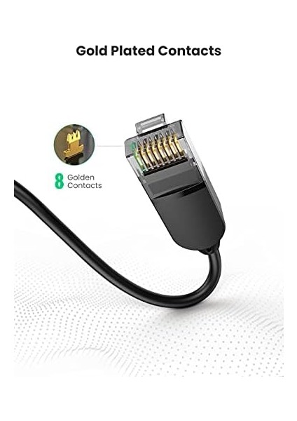 CAT6A Slim 10 Gbps Ethernet Kablosu 5 Metre