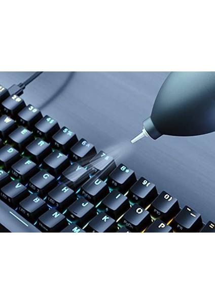Pc Gaming Race Klavye Temizleme Seti - Mekanik Klavye Temizleme Seti Sarı Antibakteriyel Mikrofiber Kumaş, Siyah Toz Üfleyici