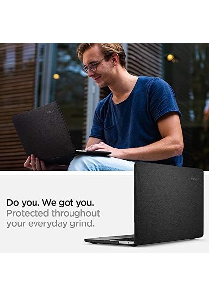 MacBook Pro 13'' M2 2022 / M1 2020 / Pro 13'' 2020 ile Uyumlu Kılıf Thin Fit Black - 070CS25965